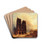 Vue du parvis de Notre-Dame by Domenico Ferri Drink Coasters - set of 4