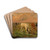 Cows in a Pasture by Alfred Verwee Drink Coasters - set of 4