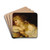 Portrait of a Woman by Pierre Olivier Joseph Coomans Drink Coasters - set of 4
