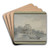 Mill near Charenton by Marie-Gabriel-Florent-Auguste de Choiseul-Gouffier Art Drink Coaster set Mill near Charenton by Marie-Gabriel-Florent-Auguste de Choiseul-Gouffier Art Drink Coaster set