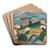 Landschap (Landscape) by Leo Gestel Art Drink Coaster set