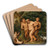 The drunken Silenus by Frans Wouters Art Drink Coaster set The drunken Silenus by Frans Wouters Art Drink Coaster set