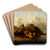 View of Sandomierz from the Vistula River by Jzef Szermentowski Art Drink Coaster set View of Sandomierz from the Vistula River by Jzef Szermentowski Art Drink Coaster set