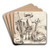 To ker, set bagfra by Paulus Potter Art Drink Coaster set To ker, set bagfra by Paulus Potter Art Drink Coaster set