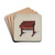 Desk by Edward L. Loper Drink Coasters - set of 4