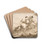 Back View of a Centaur Abducting a Satyress by Giovanni Domenico Tiepolo Drink Coasters - set of 4