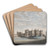 Alnwick Castle by William Beilby Art Drink Coaster set