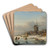A winter landscape by Lodewijk Johannes Kleijn Art Drink Coaster set