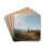 Dirndln auf der Alm by Carl Spitzweg Drink Coasters - set of 4