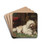 Poodle Resting on the Hearth by French School Drink Coasters - set of 4