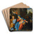 The Rest On The Flight Into Egypt by Reynaud Levieux Art Drink Coaster set