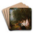 Fte champtre (Pastoral Gathering) by Jean-Antoine Watteau Art Drink Coaster set