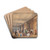 The Long Gallery, Haddon Hall, Derbyshire by Joseph Nash Drink Coasters - set of 4