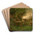 Sheep on the Fringe of the Wood by Hippolyte Boulenger Art Drink Coaster set