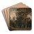 A Church in the Trees by John Constable Art Drink Coaster set
