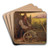 The Old Gardener by Briton Riviere Art Drink Coaster set