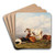 In the meadows at noon by Thomas Sidney Cooper Art Drink Coaster set