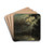 View on Overschie in Moonlight by Johan Barthold Jongkind Drink Coasters - set of 4
