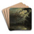 View on Overschie in Moonlight by Johan Barthold Jongkind Art Drink Coaster set