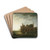 Landscape with the Ruins of Rijnsburg Abbey by Aelbert Cuyp Drink Coasters - set of 4