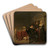 Family Group by Pieter Codde Art Drink Coaster set Family Group by Pieter Codde Art Drink Coaster set