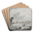 The Venetian lagoon with ruins and figures by Giacomo Guardi Art Drink Coaster set