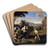 Ulysses and Nausicaa in an Arcadian Landscape by Gerard Hoet Art Drink Coaster set