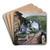 Esch an der Sauer (Luxemburg) by Otto Geigenberger Art Drink Coaster set