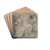 Two Seated Women by Constantin Guys Drink Coasters - set of 4