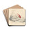 A flamingo by Edward Lear Drink Coasters - set of 4 A flamingo by Edward Lear Drink Coasters - set of 4