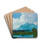 See mit Wolken (Chiemsee) by Julius Exter Drink Coasters - set of 4 See mit Wolken (Chiemsee) by Julius Exter Drink Coasters - set of 4