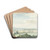 Landschap bij Windsor by Aert Schouman Drink Coasters - set of 4 Landschap bij Windsor by Aert Schouman Drink Coasters - set of 4