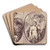 Two oval compositions by Andreas Bodan II Art Drink Coaster set