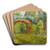 La roseraie  Giverny by Blanche Hosched-Monet Art Drink Coaster set