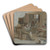 To the Most Beautiful - Study for a Painting by Dominik Skuteck Art Drink Coaster set