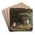 Haddon Hall Terrace by Alfred Joseph Woolmer Art Drink Coaster set