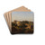 View of the Colosseum and the Arch of Constantine from the Palatine by Jean-Charles Joseph Rmond Drink Coasters - set of 4