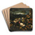 Noah Leading The Animals Onto The Ark by Follower of Jacopo da Ponte Art Drink Coaster set
