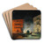 Venice  Festivities on the Grand Canal in 1838 in honour of Emperor Ferdinand by Giovanni Grubacs Art Drink Coaster set