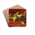 Still Life with Basket of Fruit by Ludwig Adam Kunz Drink Coasters - set of 4