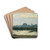 Blick auf eine Stadt by August von Pettenkofen Drink Coasters - set of 4
