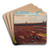 Plough-Land in Spring by Jan Stanislawski Art Drink Coaster set