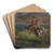 The Education of Achilles by Eugne Delacroix Art Drink Coaster set