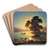Sonnenuntergang am Chiemsee by Felix von Schiller Art Drink Coaster set
