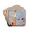 Children Playing on a Beach by Charles Atamian Drink Coasters - set of 4
