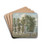 Gezicht op de kerk van Bloemendaal by Jan de Beijer Drink Coasters - set of 4