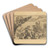 Het spook by James Ensor Art Drink Coaster set