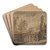 The Gate of Bruges at Sluis by Hendrik van Minderhout Art Drink Coaster set The Gate of Bruges at Sluis by Hendrik van Minderhout Art Drink Coaster set