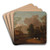 Landscape with Milkmaid by Thomas Gainsborough Art Drink Coaster set