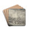 Gevangenneming van de Russische generaal Hermann tijdens de slag bij Bergen, 1799 by Dirk Langendijk Drink Coasters - set of 4